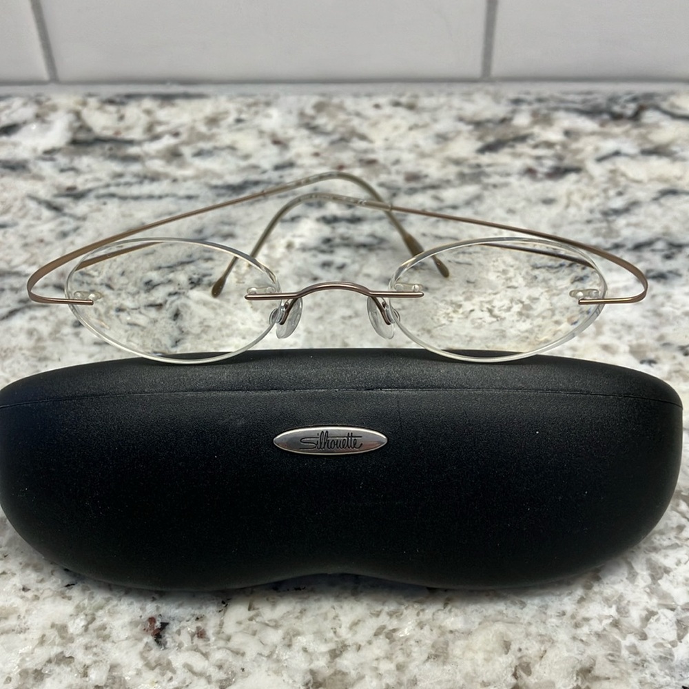 Silhouette Titan gold eyeglasses 7395